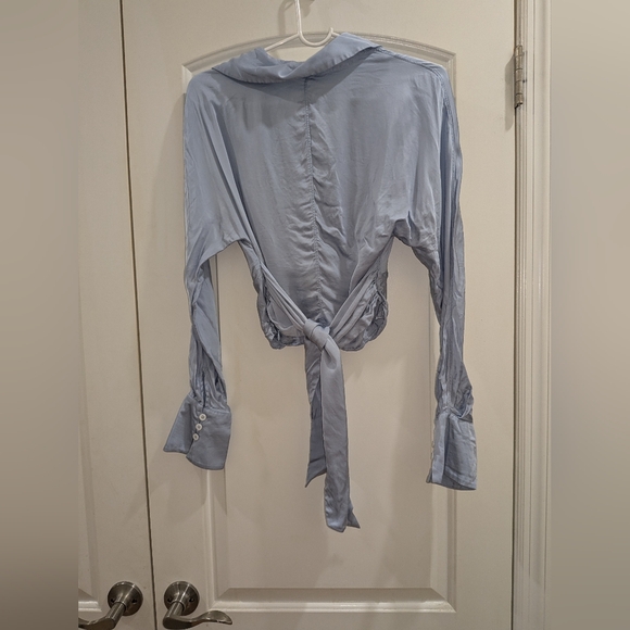 12. SONG OF STYLE MILA BLOUSE IN ICY BLUE - Picture 7 of 7